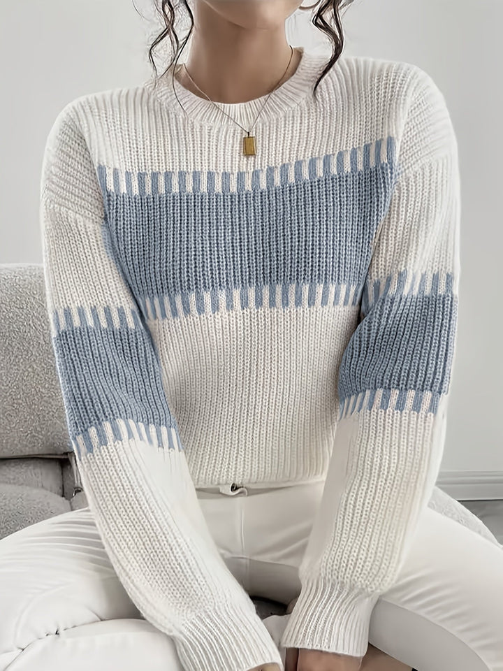 Adelaide | Color-Block Striped Sweater