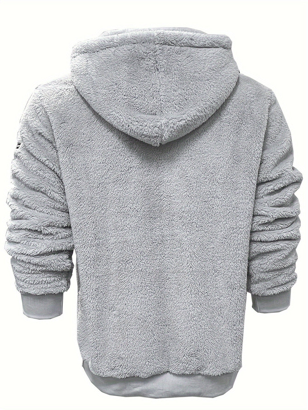 Men's Plush Hooded Zip Hoodie