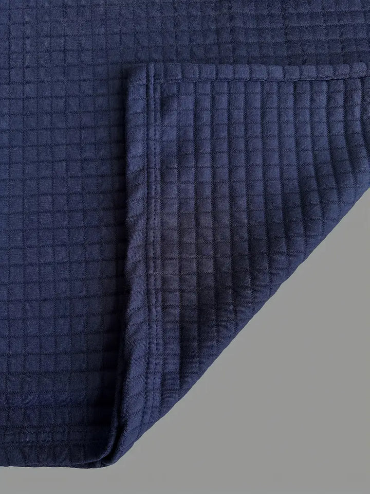 Men's Waffle Knit Polo Shirt