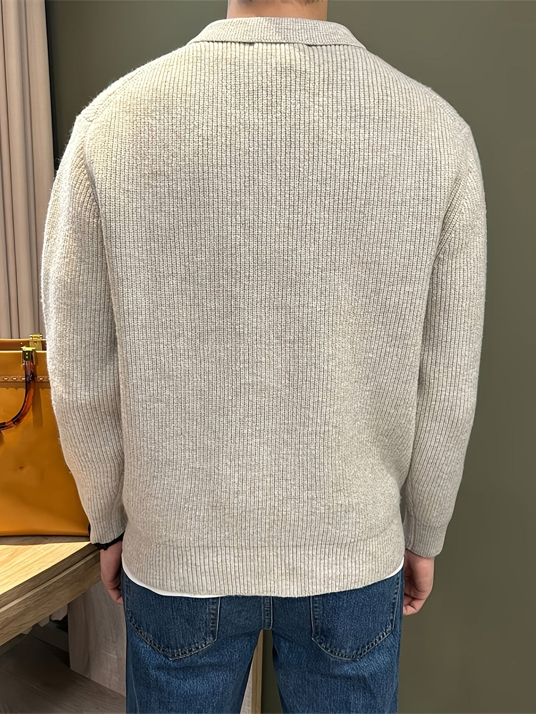 Men's Ribbed Polo Shirt