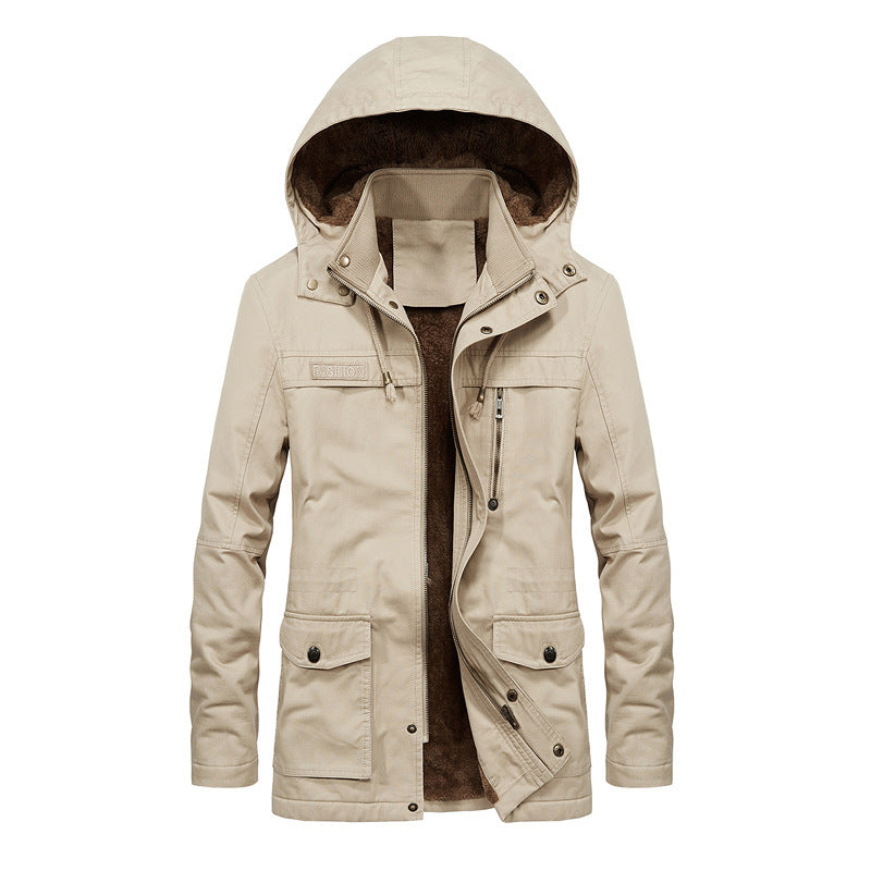 Men's Cotton Zip Front Jacket