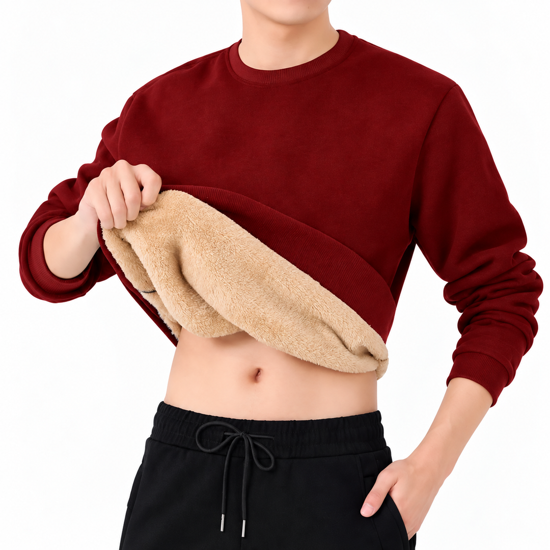 Men's Fleece Crew Neck Sweatshirt