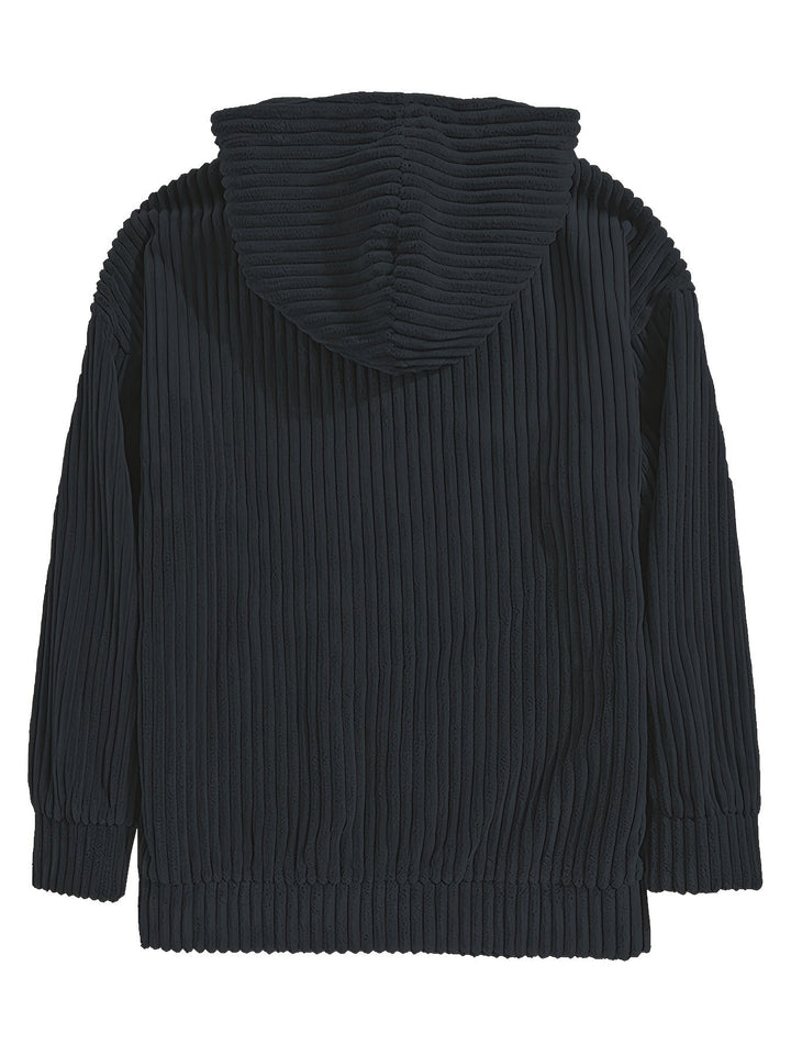 Sebastian | Ribbed Pullover Hoodie