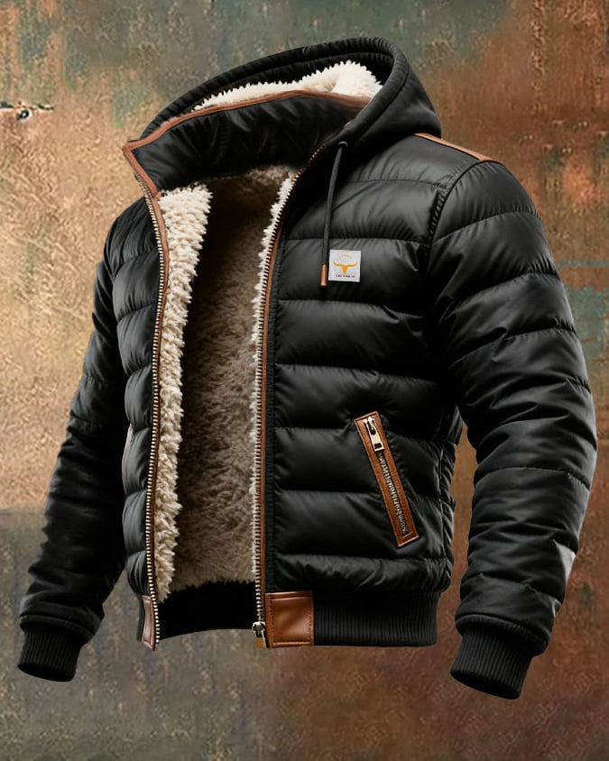 Men's Elegant Sherpa Quilted Jacket