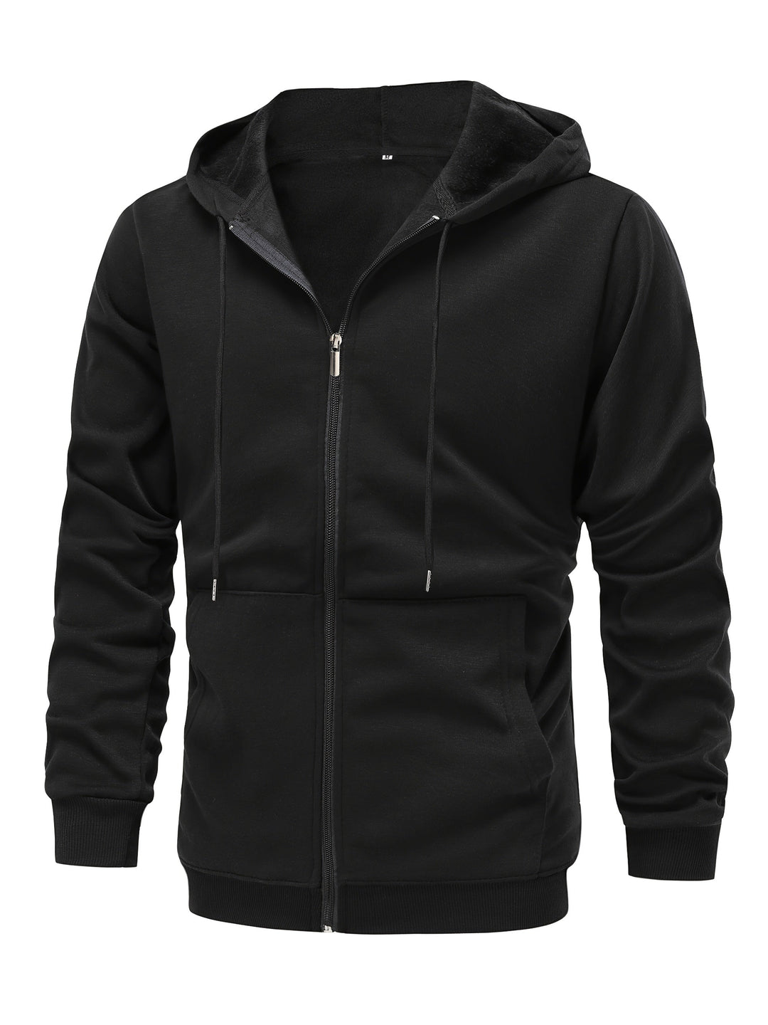 Men's Solid Zip Hoodie