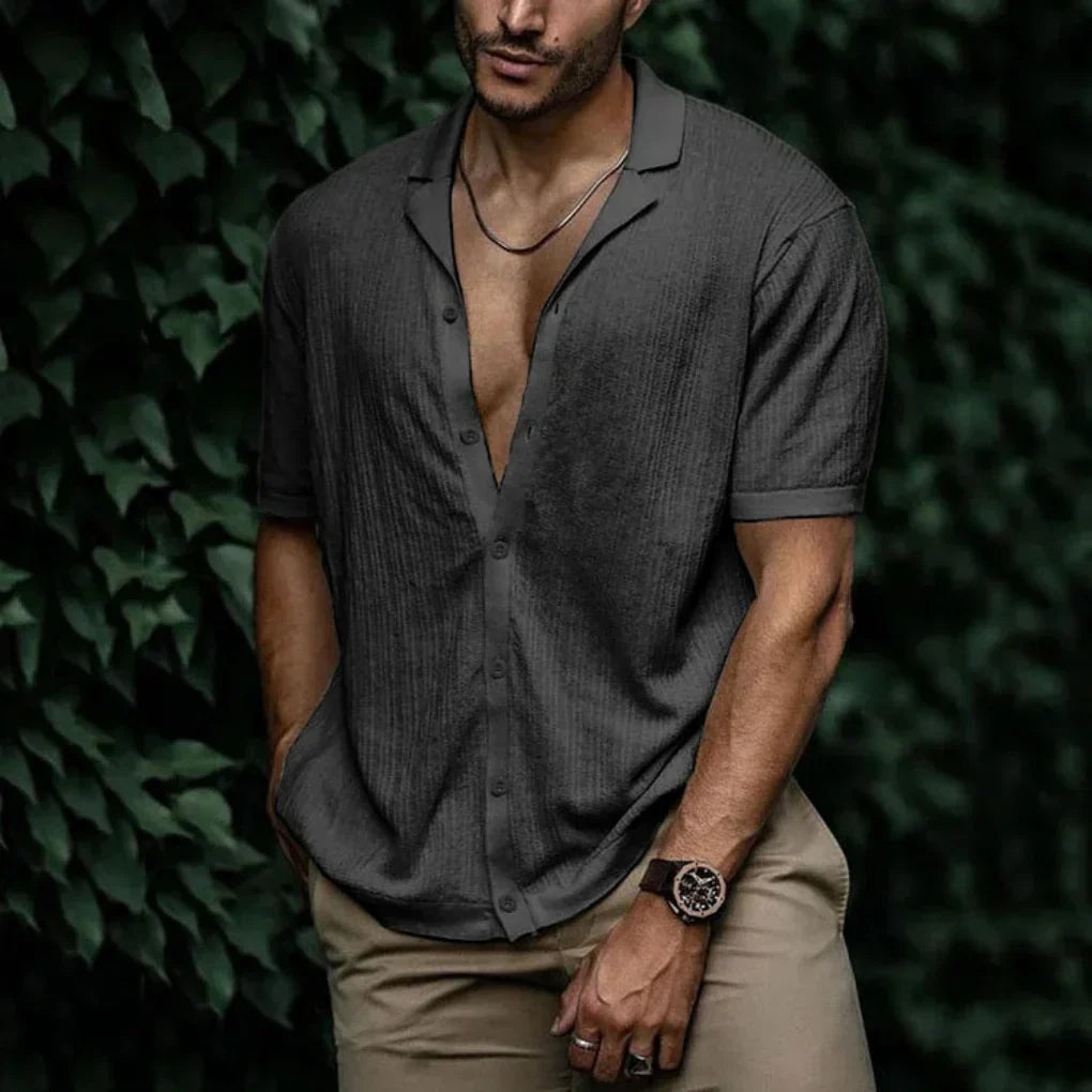 Men's Linen Knit Shirt