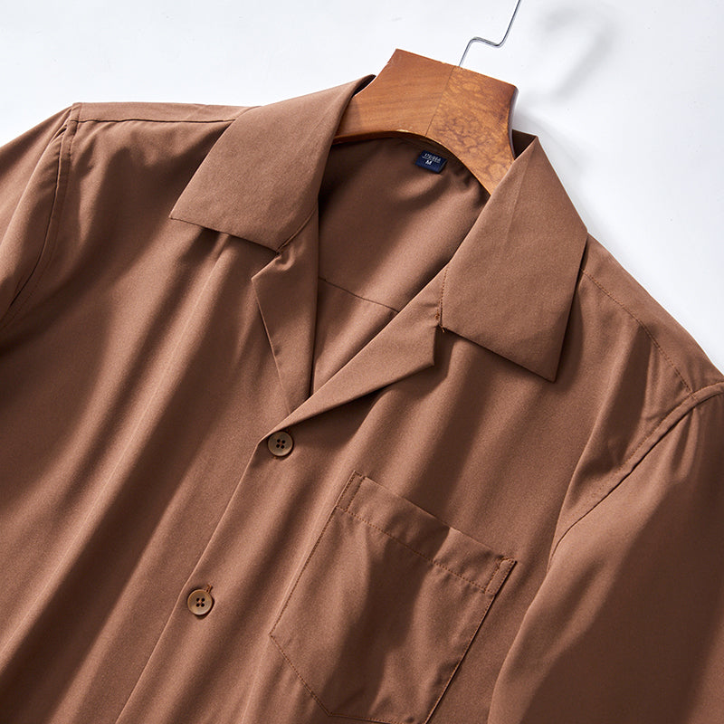 Men's Cuban Collar Summer Shirt
