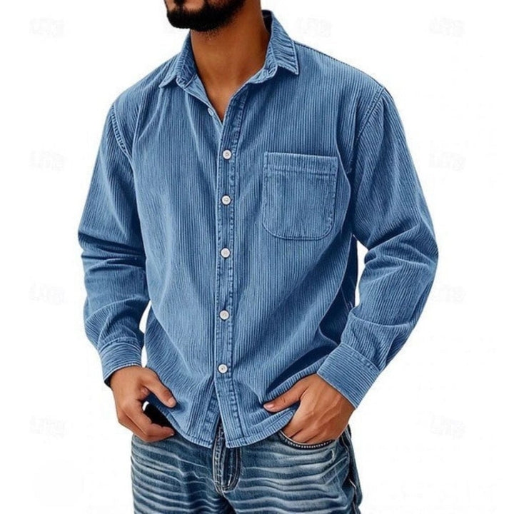 Men's Corduroy Buttoned Shirt