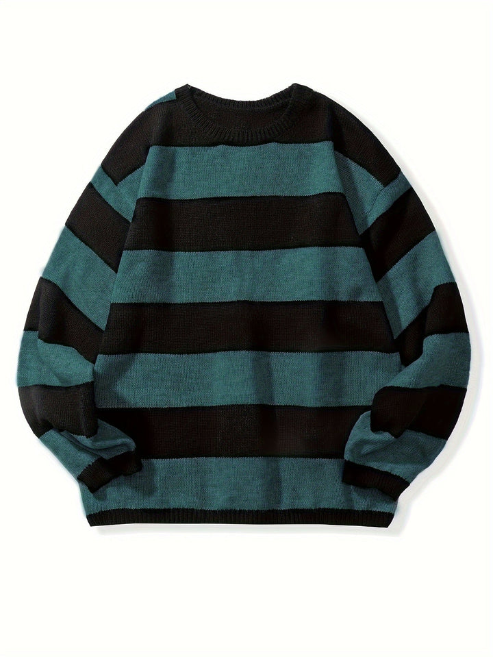 Men's Striped Knit PUllover