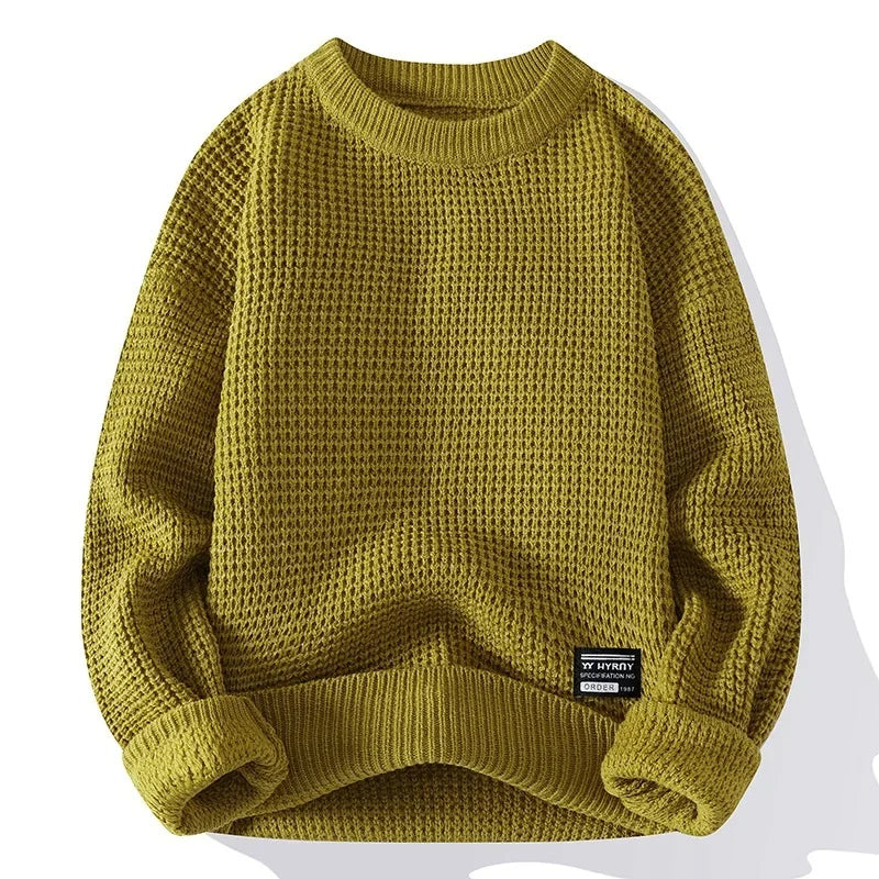 Men's Textured Knit Sweater
