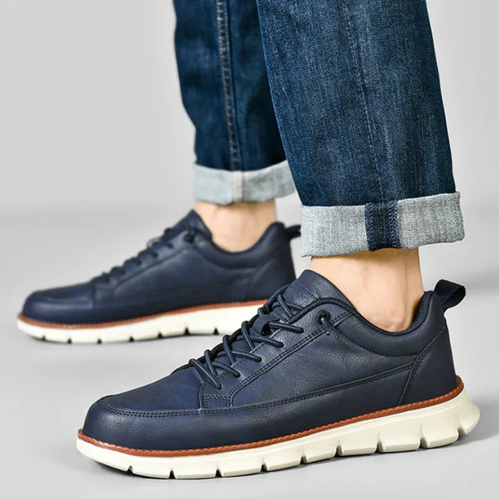 Leather Sneakers with Support
