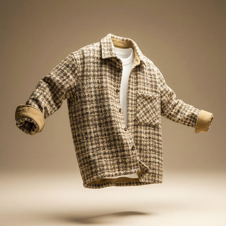 James Houndstooth Wool Jacket