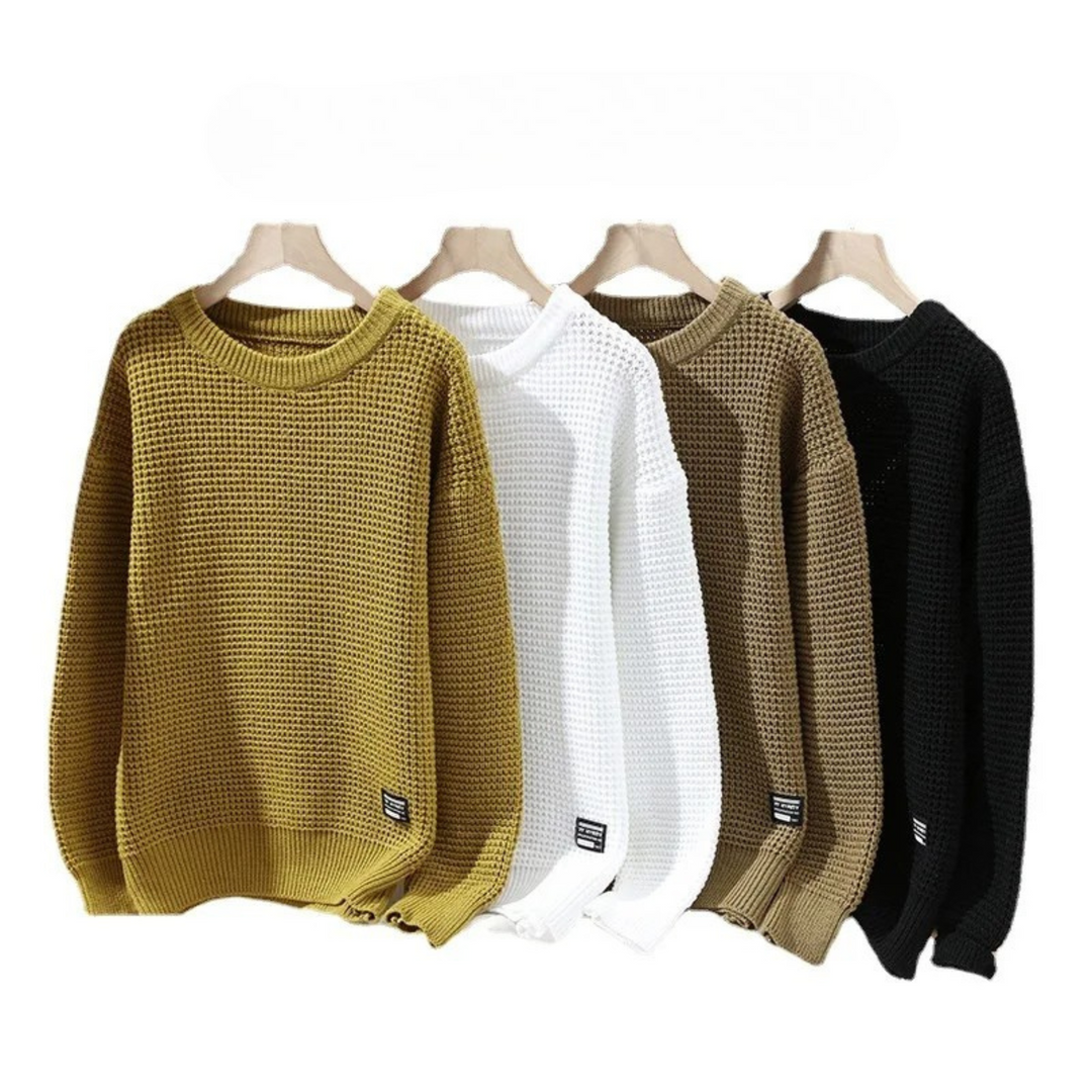Men's Textured Knit Sweater