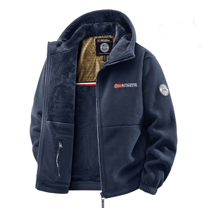 Men's Insulated Fleece Bomber Jacket