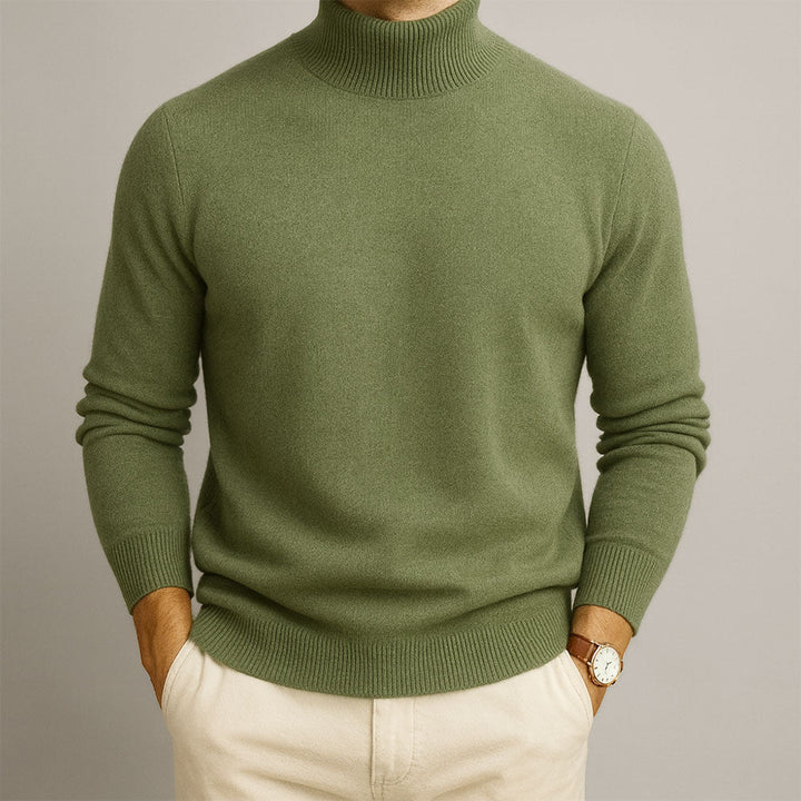 Men's High Collar Sweater