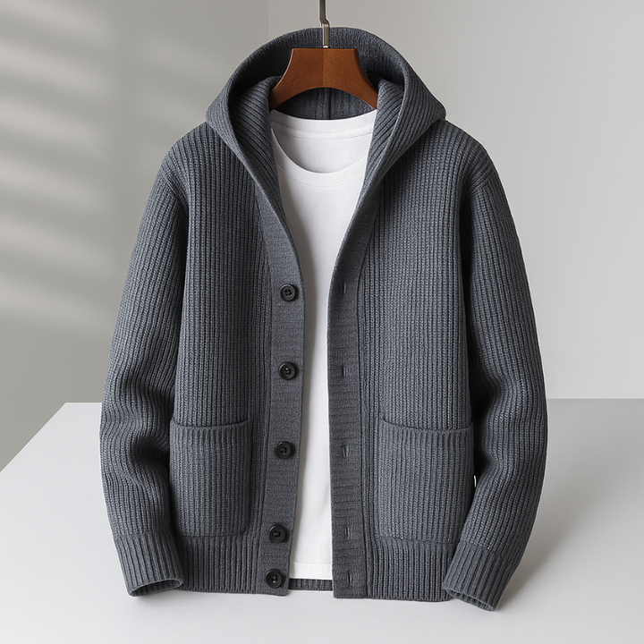 Men's Hooded Cardigan