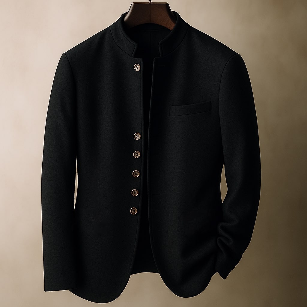 Matteo Wool Stand-Collar Jacket
