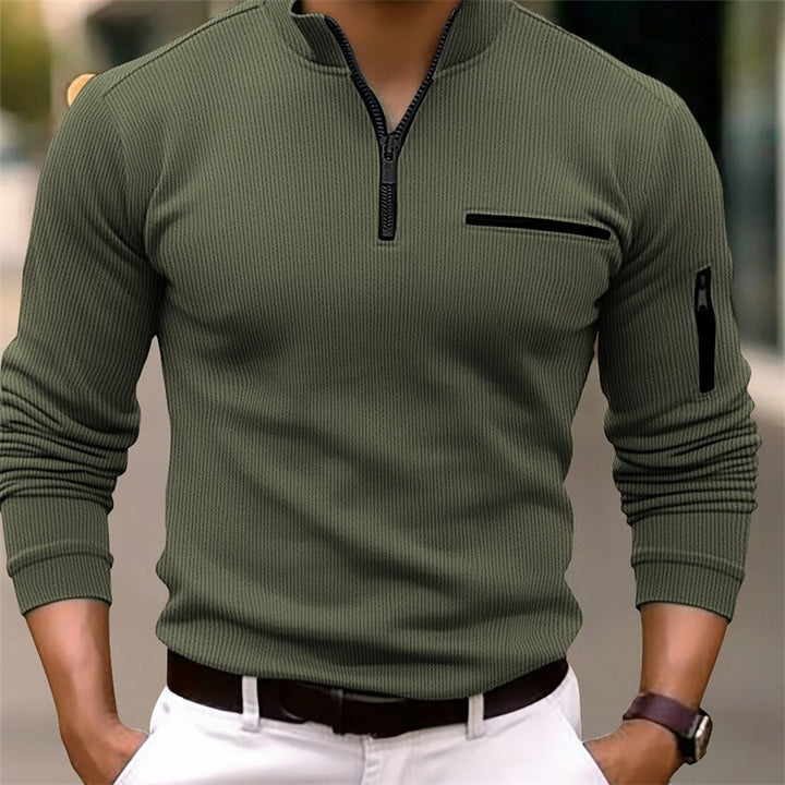 Men's Zip Collar Shirt