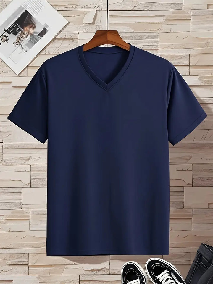 Men's Casual V-Neck T-Shirt