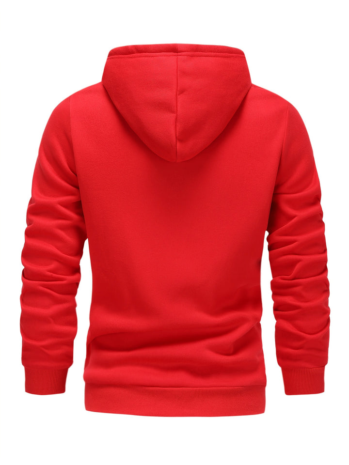 Men's Solid Zip Hoodie