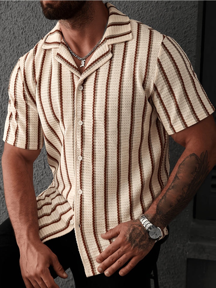 Men's Striped Knit Shirt
