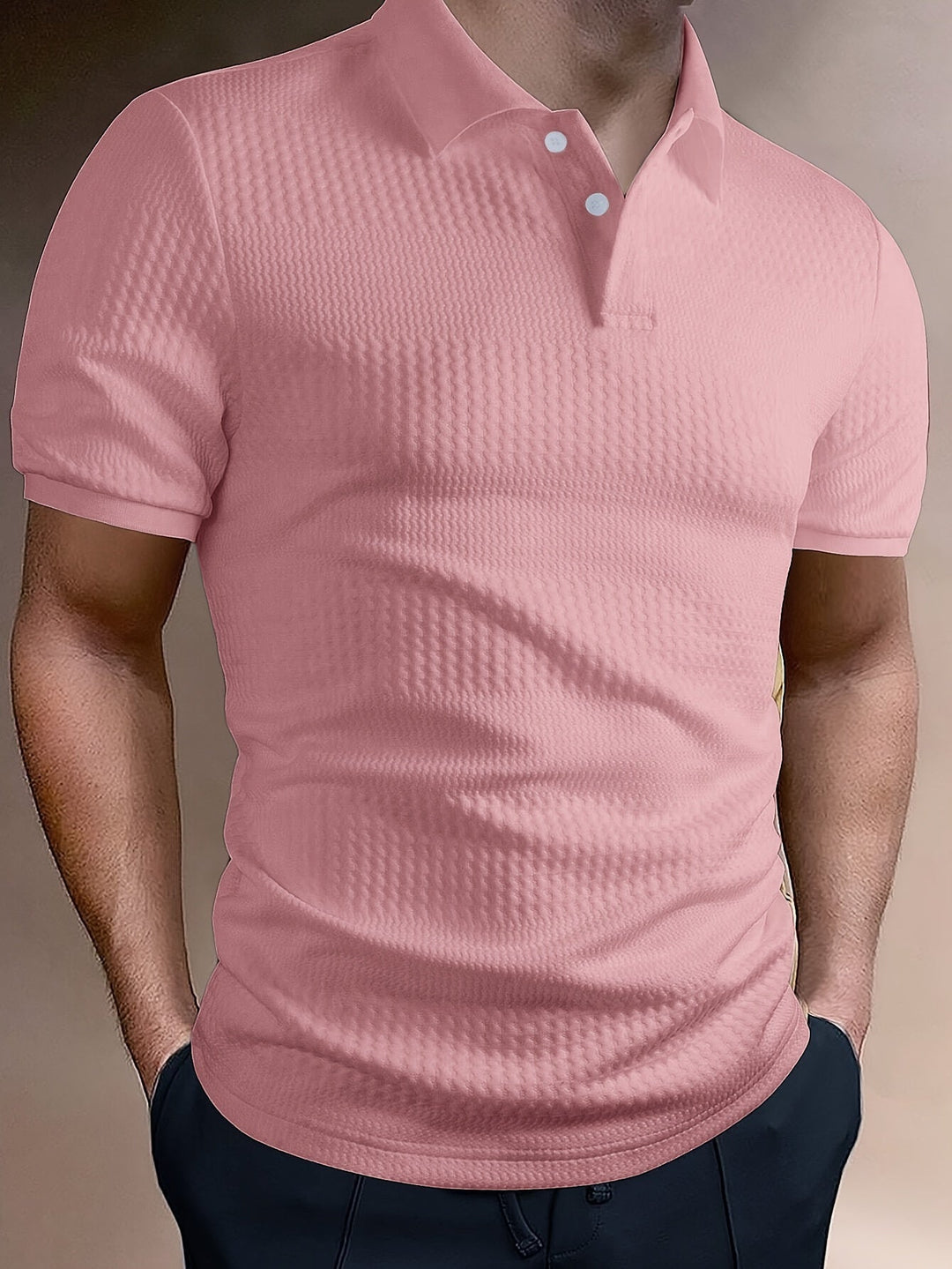 Men's Stretch Knit Polo Shirt