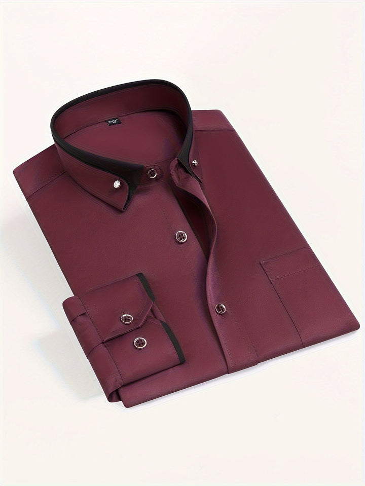 Men's Contrast Collar Shirt