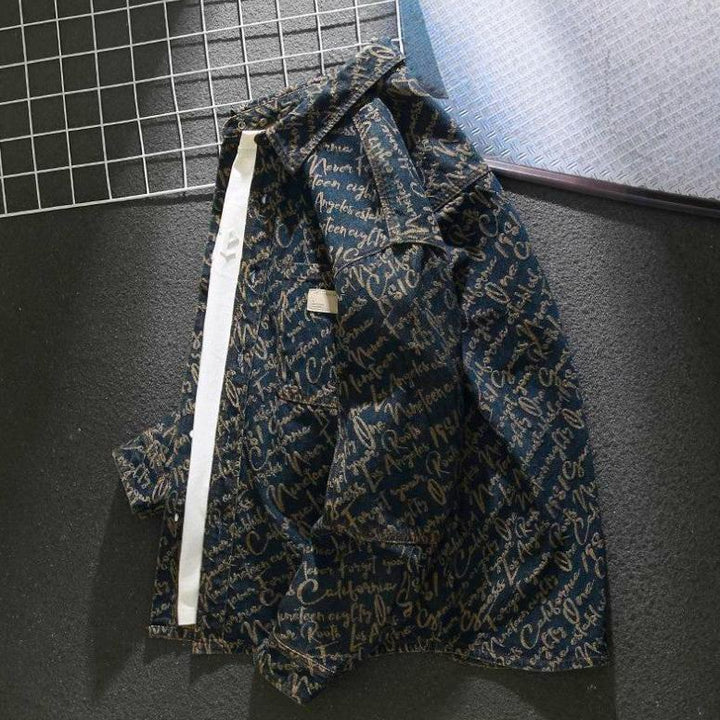 Men's Embroidered Denim Jacket