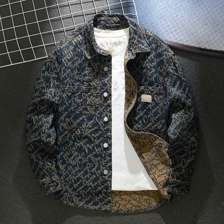 Men's Embroidered Denim Jacket