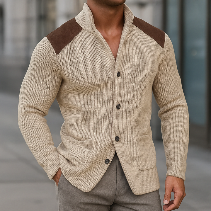 Men's Textured Knit Blazer