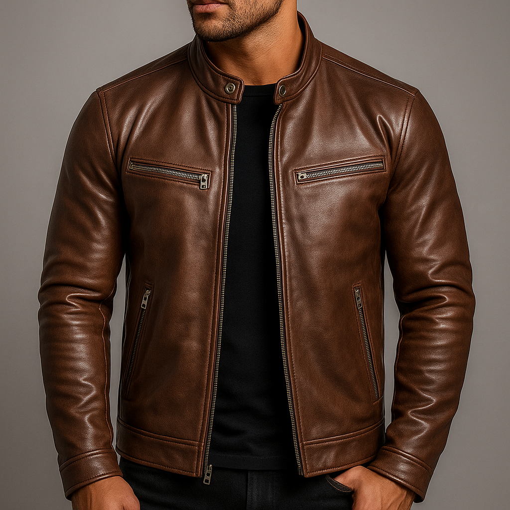 Men's Classic and Elegant Zip-Up Jacket