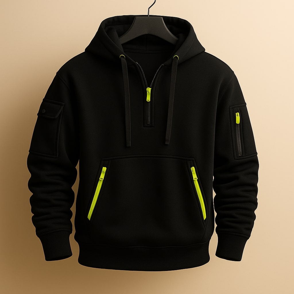 Men's Half-Zip Fleece Hoodie