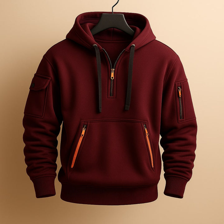 Men's Half-Zip Fleece Hoodie