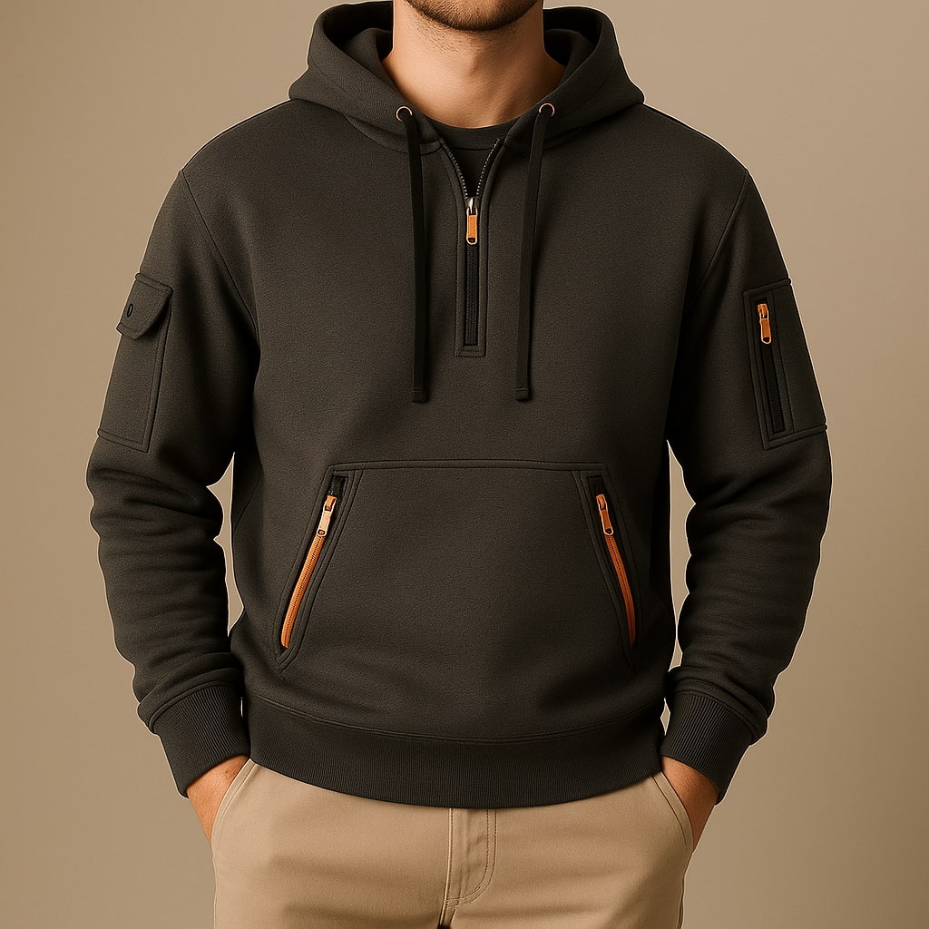Men's Half-Zip Fleece Hoodie