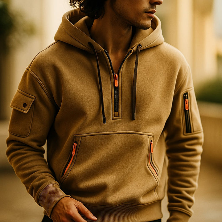 Men's Half-Zip Fleece Hoodie