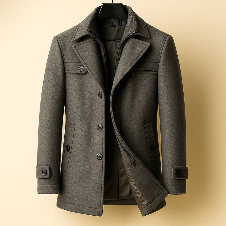 Men's Long Wool Coat