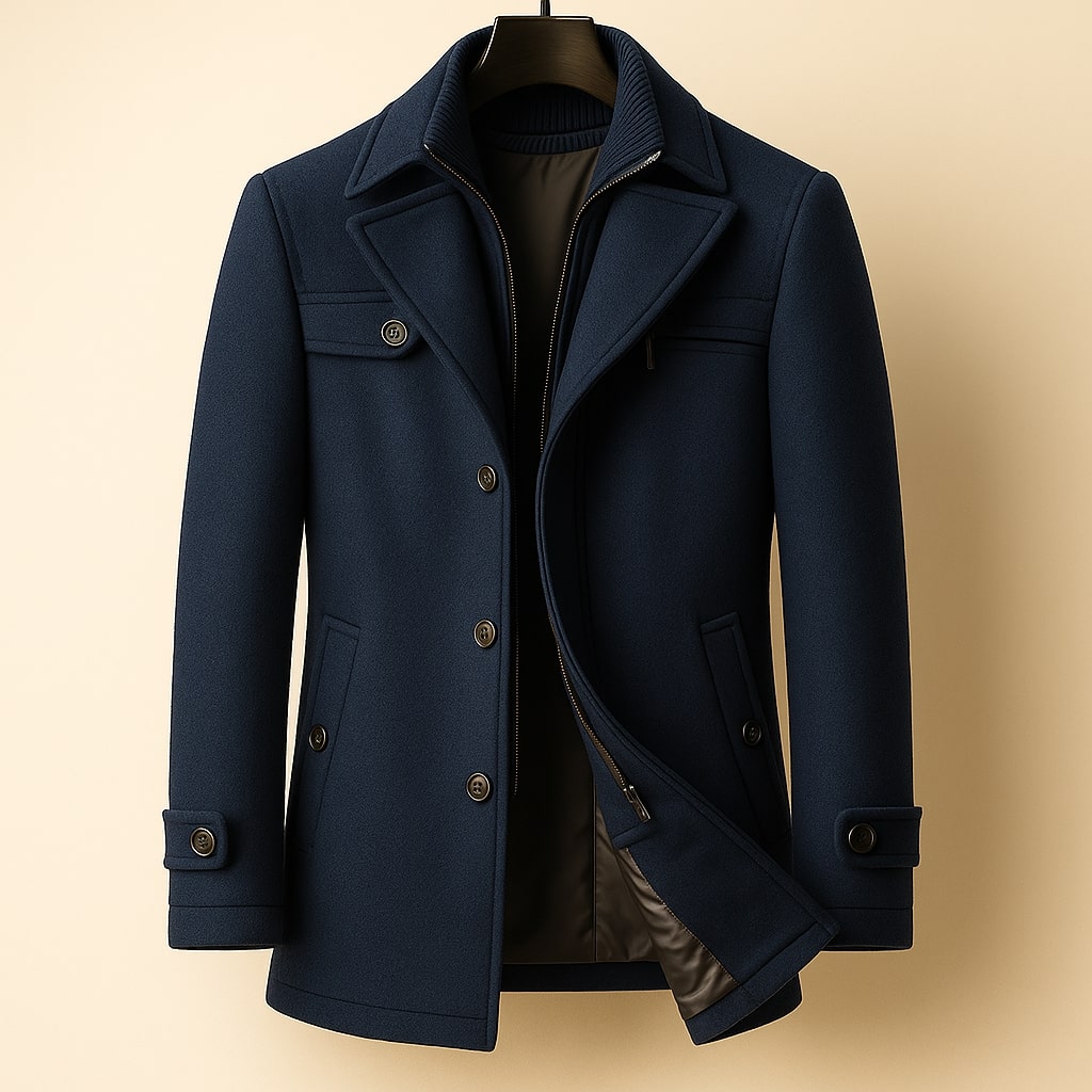 Men's Long Wool Coat