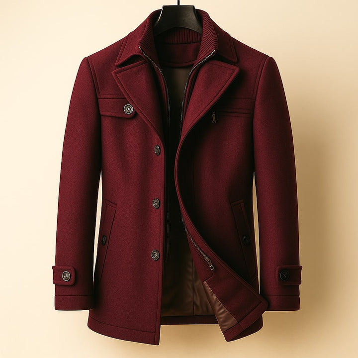 Men's Long Wool Coat