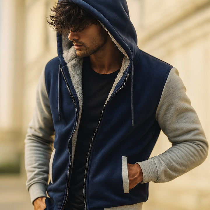 Men's Double-Layered Hooded Jacket