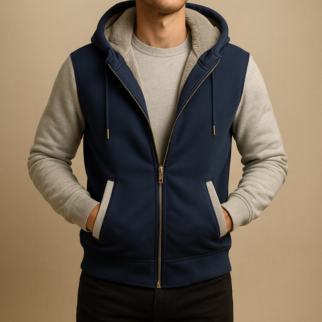 Men's Double-Layered Hooded Jacket