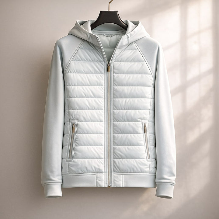 Men's Quilted Zip Hoodie
