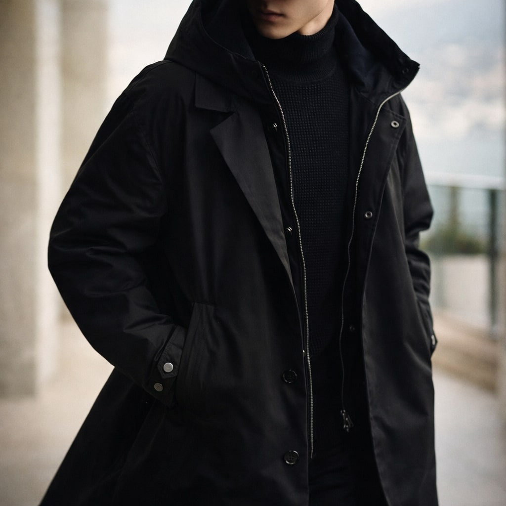 Men's Long Overcoat