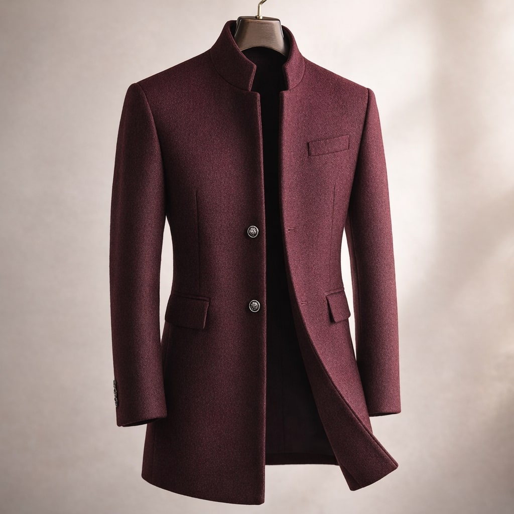Men's High Collar Coat