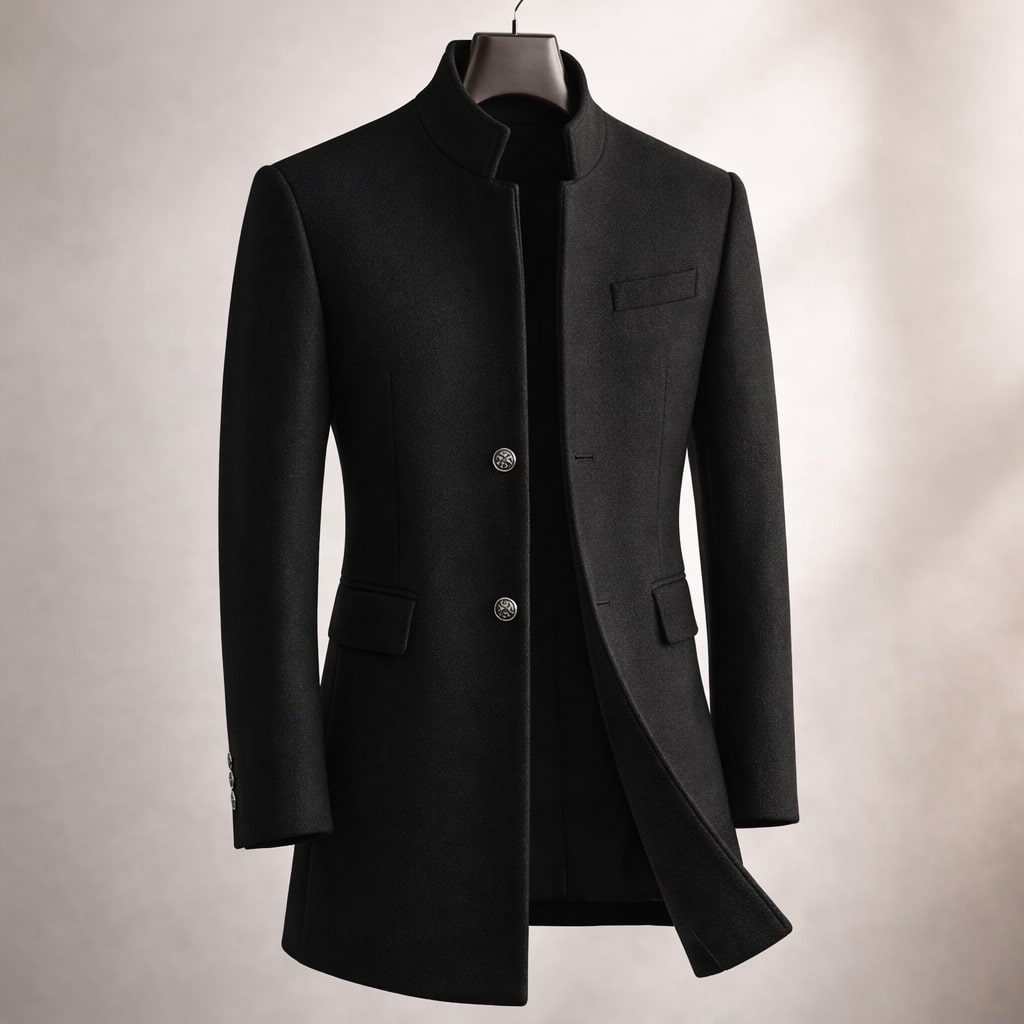 Men's High Collar Coat