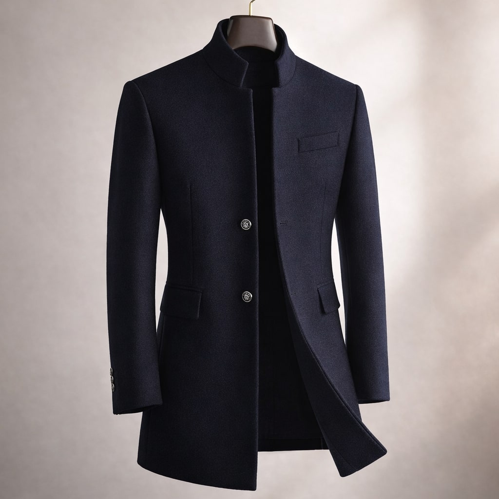 Men's High Collar Coat