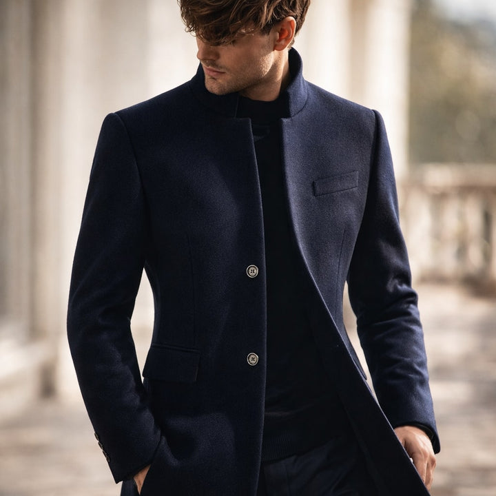 Men's High Collar Coat