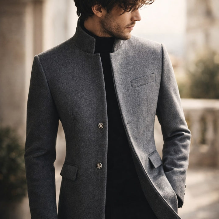 Men's High Collar Coat