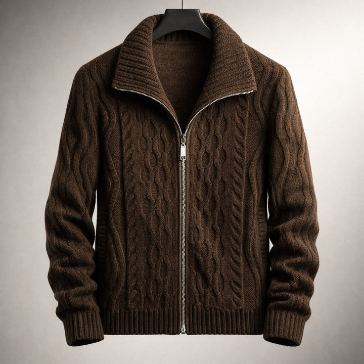 Men's Classic Zippered Cardigan