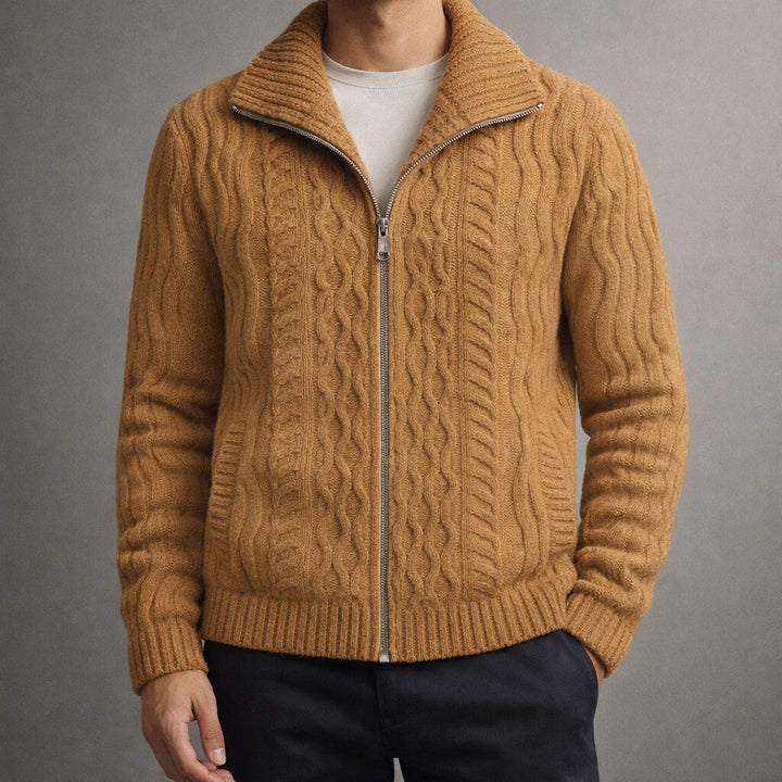 Men's Classic Zippered Cardigan