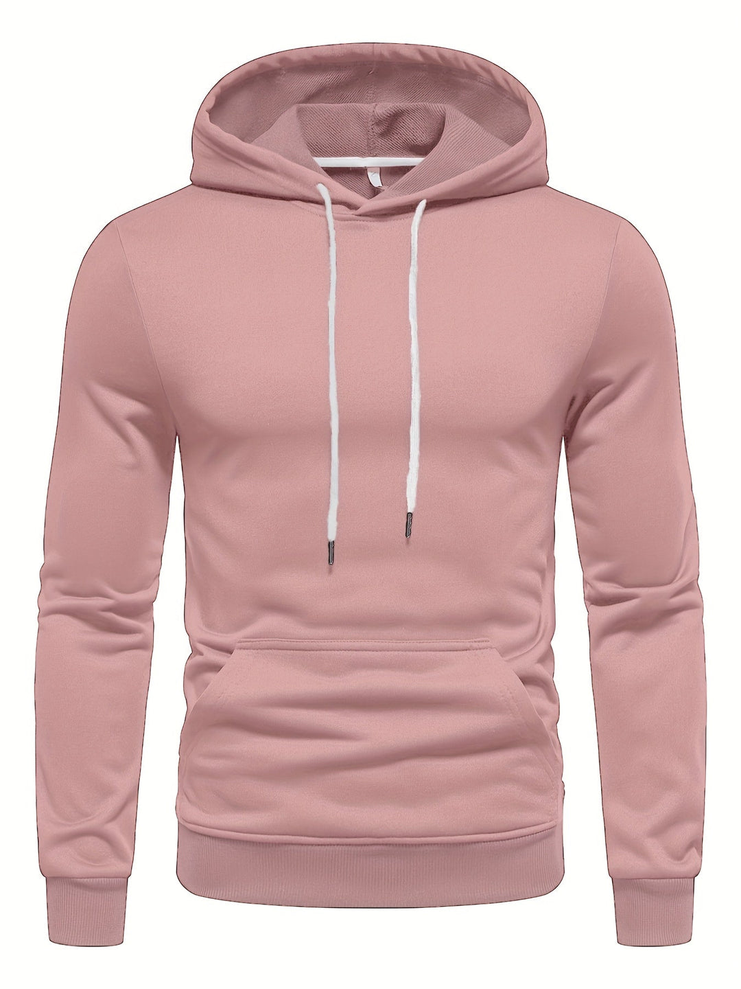 Men's Solid Drawstring Hoodie